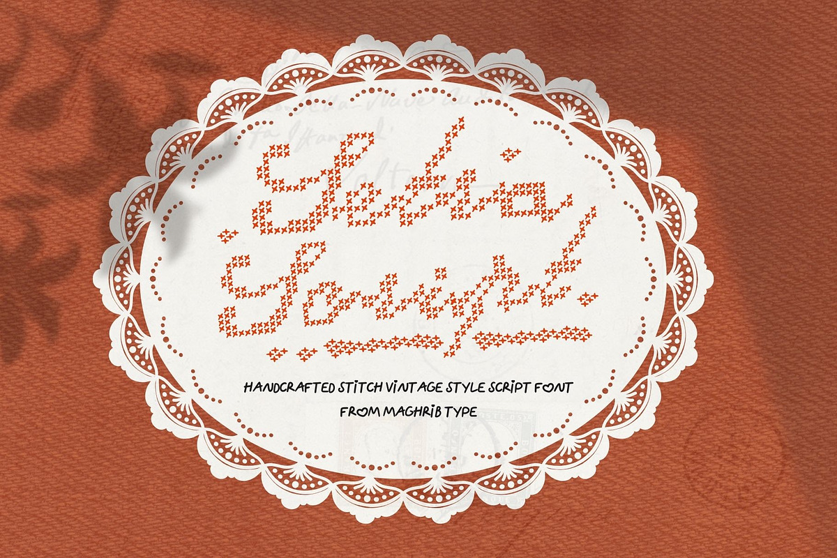 Setra Stitch Script, a Script Font by maghrib (Photo 1 of 7)