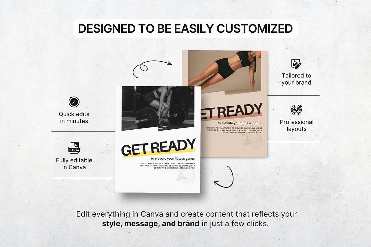 Fitness Coach Canva Template Bundle, a Social Media Template by DigiPax (Photo 13 of 15)
