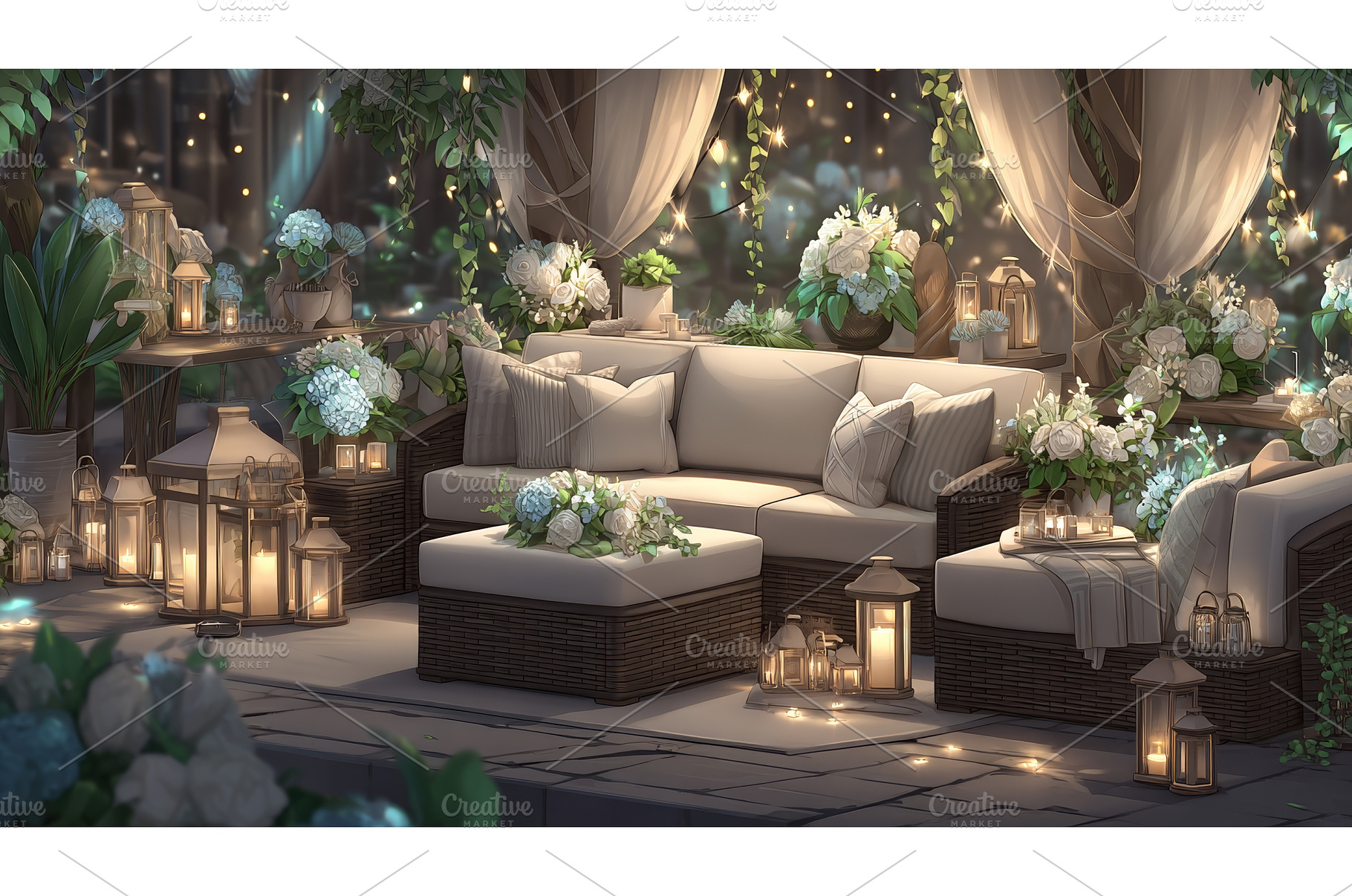 This patio is cozy, featuring, an Abstract Photo by ZinetroN