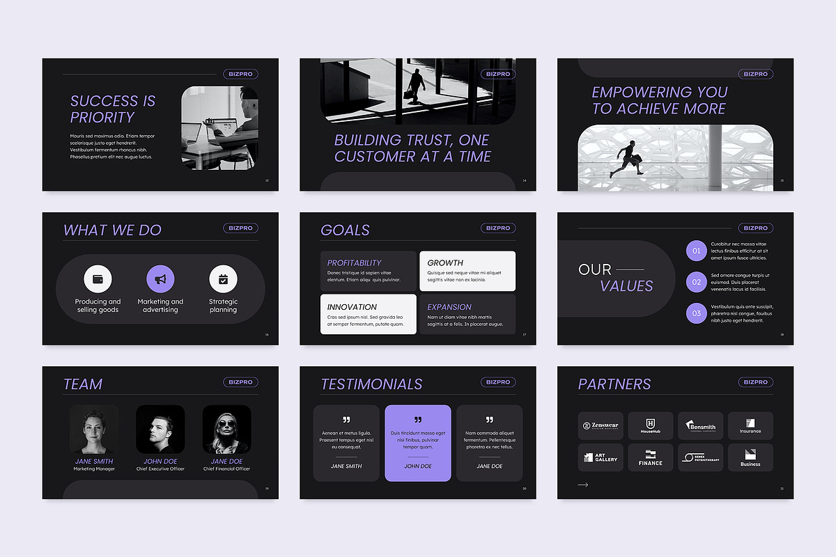 Presentation Dark Mode, a Presentation Template by TemplatesNow! (Photo 4 of 13)