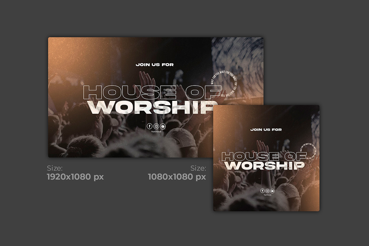 Church Flyer House of Worship, a Social Media Template by Cristolab.app