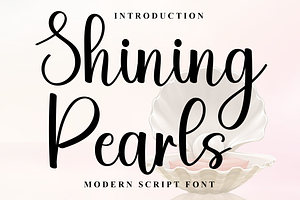 Shining Pearls, a Handwritten Font by InermediaSTUDIO