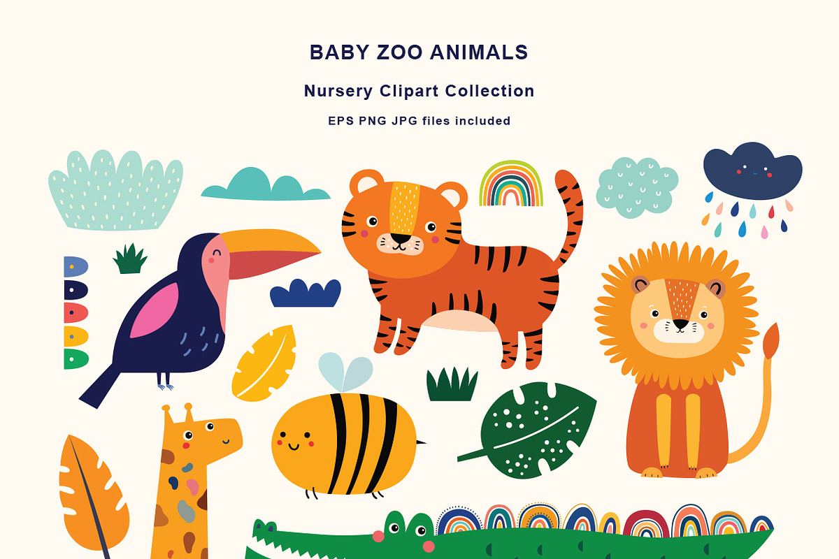African animals baby collection, an Animal Illustration by MoleskoStudio (Photo 4 of 13)