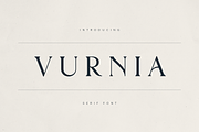 Vurnia – Elegant Serif Font, a Serif Font by Only Fonts (Thumbnail 1 of 11)