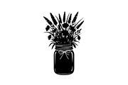 Wildflower Mason Jar SVG Bundle, an Illustration by Designs_River (Thumbnail 26 of 31)