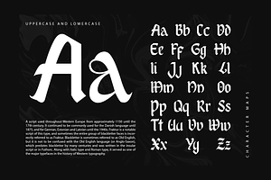 Black White - A Modern Blackletter