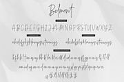 Belmont Script - 54 Ligatures!, a Script Font by Greg Nicholls (Thumbnail 10 of 11)