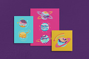 Fantasy planets cartoon illustration, a Decorative Illustration by Neliakott ♥ (Thumbnail 2 of 8)
