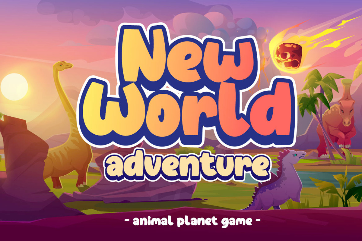 Dino Jumps Display Playful Font, a Sans Serif Font by twinstd (Photo 7 of 13)