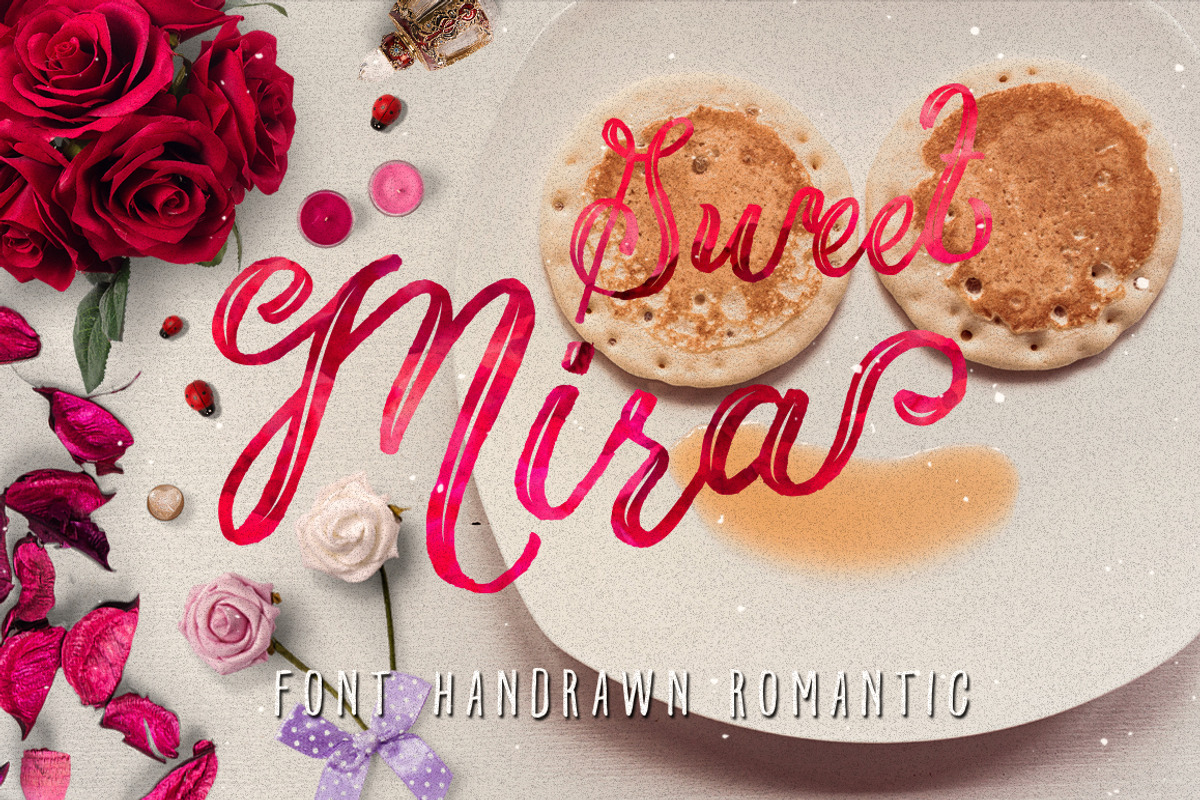 Mira & graphic watercolor & swirls, a Script Font by maghrib (Photo 3 of 5)