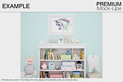Nursery Wallpaper & Frames Mockups, a Product Mockup by mock-ups (Thumbnail 16 of 23)
