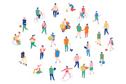 Flat vector people lifestyle bundle, a Person Illustration by Vector_Art (Thumbnail 14 of 27)