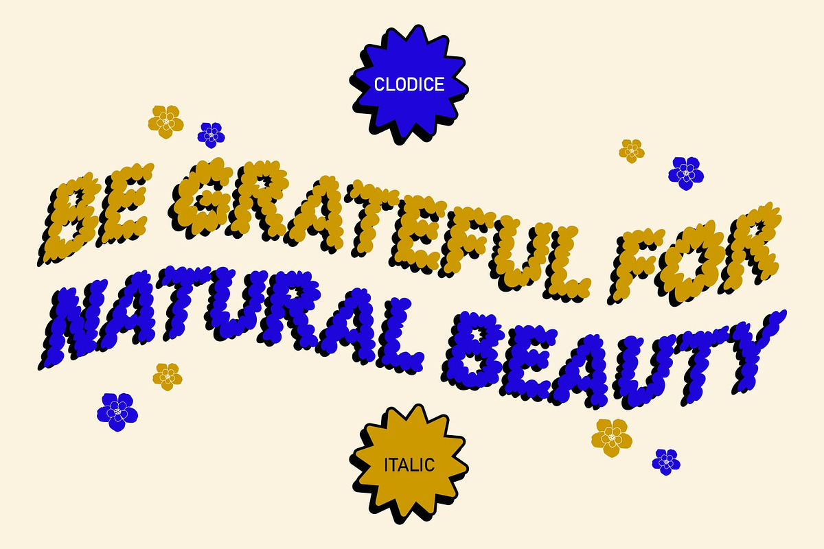 Clodice – Bubble Typeface, a Sans Serif Font by Craft Supply Co. (Photo 8 of 8)