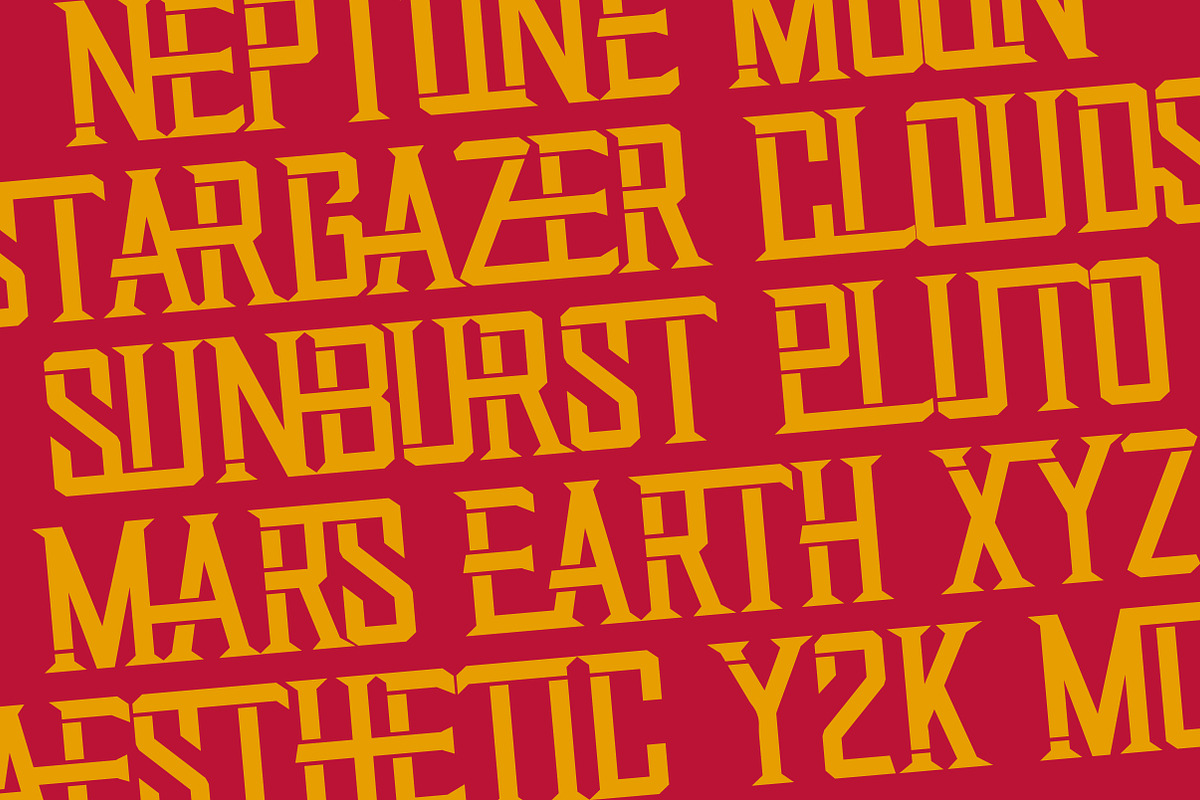 Startrail Futuristic Retro Family, a Serif Font by Lettertype Studio (Photo 5 of 15)