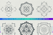 SACRED GEOMETRY MANDALAS & SYMBOLS, a Graphic by TRIKONA (Thumbnail 4 of 6)