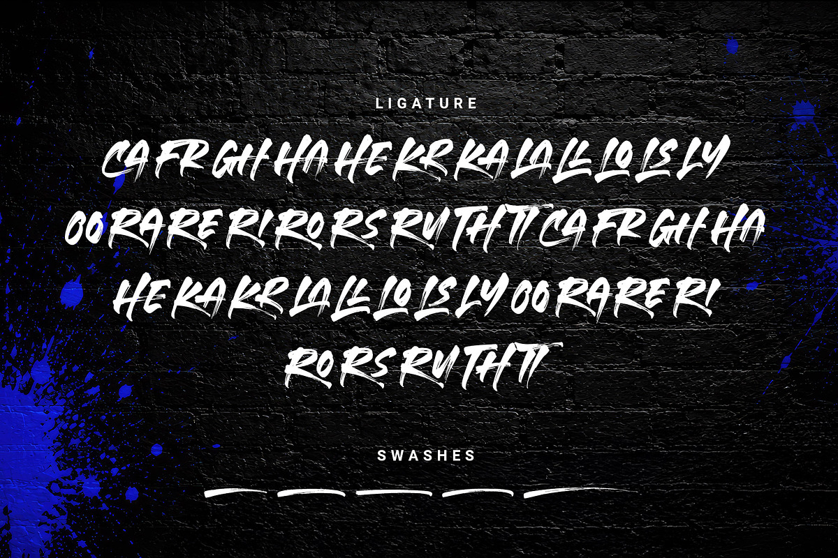 Million Space Urban Rough Font, a Handwritten Font by RantautypeStudio (Photo 16 of 17)