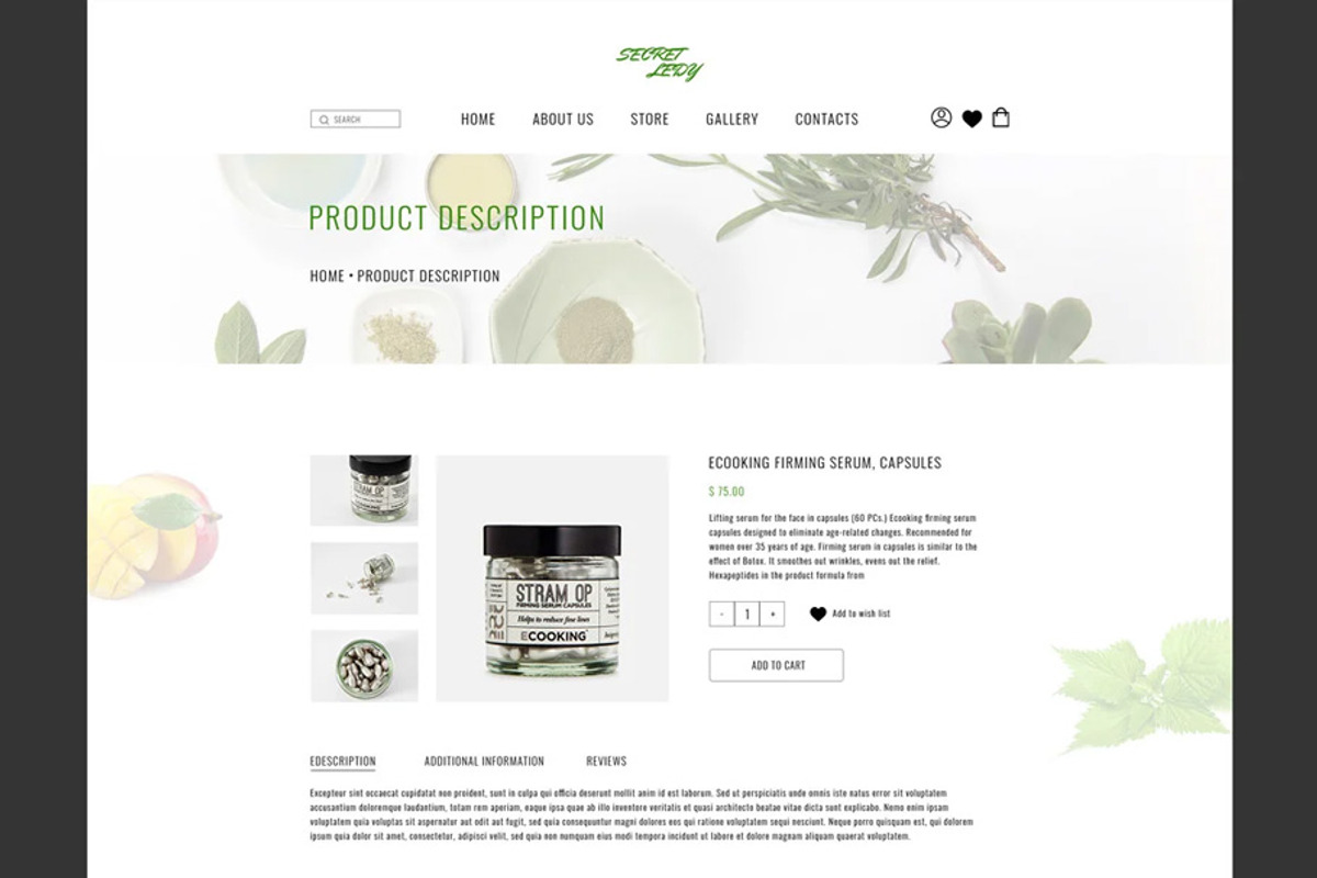 Beautikind - E-commerce PSD Template, a Landing Page Template by NetGon_Tech's Shop (Photo 5 of 6)