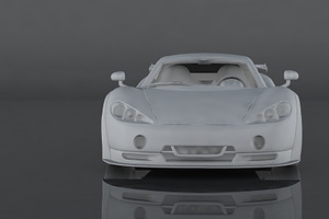 Ascari KZ1R Low-poly 3d Model Ready