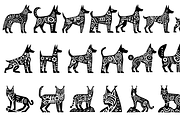 Vintage Animals and Fish Folk Art, an Illustration by devastd (Thumbnail 16 of 30)