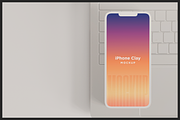Macbook and iPhone Clay Mockup, a Mac Mockup by Muhazdinata (Thumbnail 6 of 8)