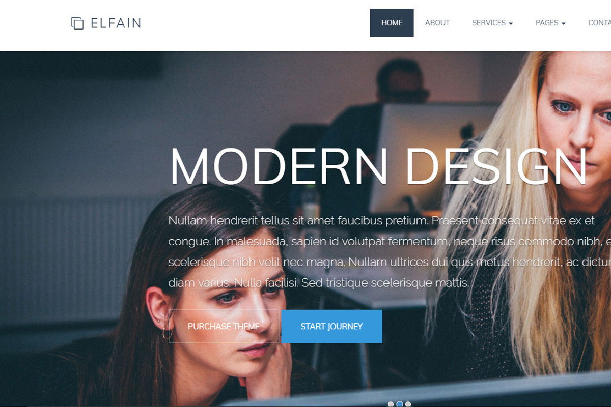 ELFAIN - Corporate HTML Template, a Bootstrap Template by VALIASOLUTION SHOP (Photo 2 of 7)