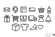 E-Commerce Line Icon Illustration, an Object Graphic by SLAB! Design (Thumbnail 3 of 3)