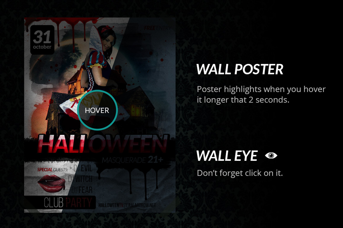 Halloween TV – HTML Countdown Theme, a Bootstrap Template by ArtRow Team (Photo 4 of 4)
