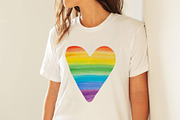 Watercolor Rainbow Clipart & Pattern, an Illustration by ArtIrisArt (Thumbnail 13 of 22)