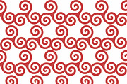 Seamless Pattern Red Spirals, a Pattern Graphic by Viktorijareut (Thumbnail 1 of 5)