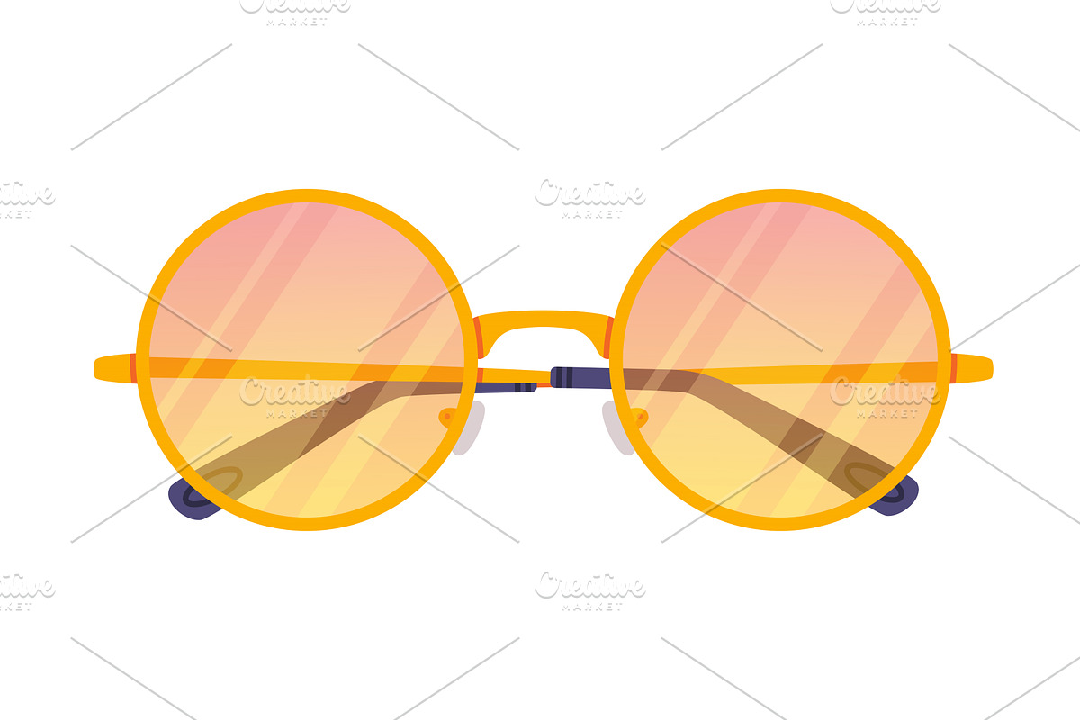 Pair of Glasses and Shades for Sun, an Object Illustration by TopVectors