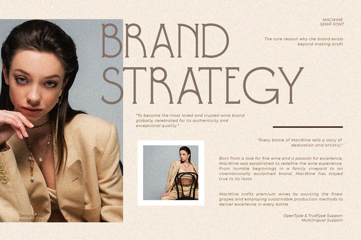 Macwine - Beautiful Chic Serif, a Serif Font by roomspace creative lab (Photo 7 of 13)