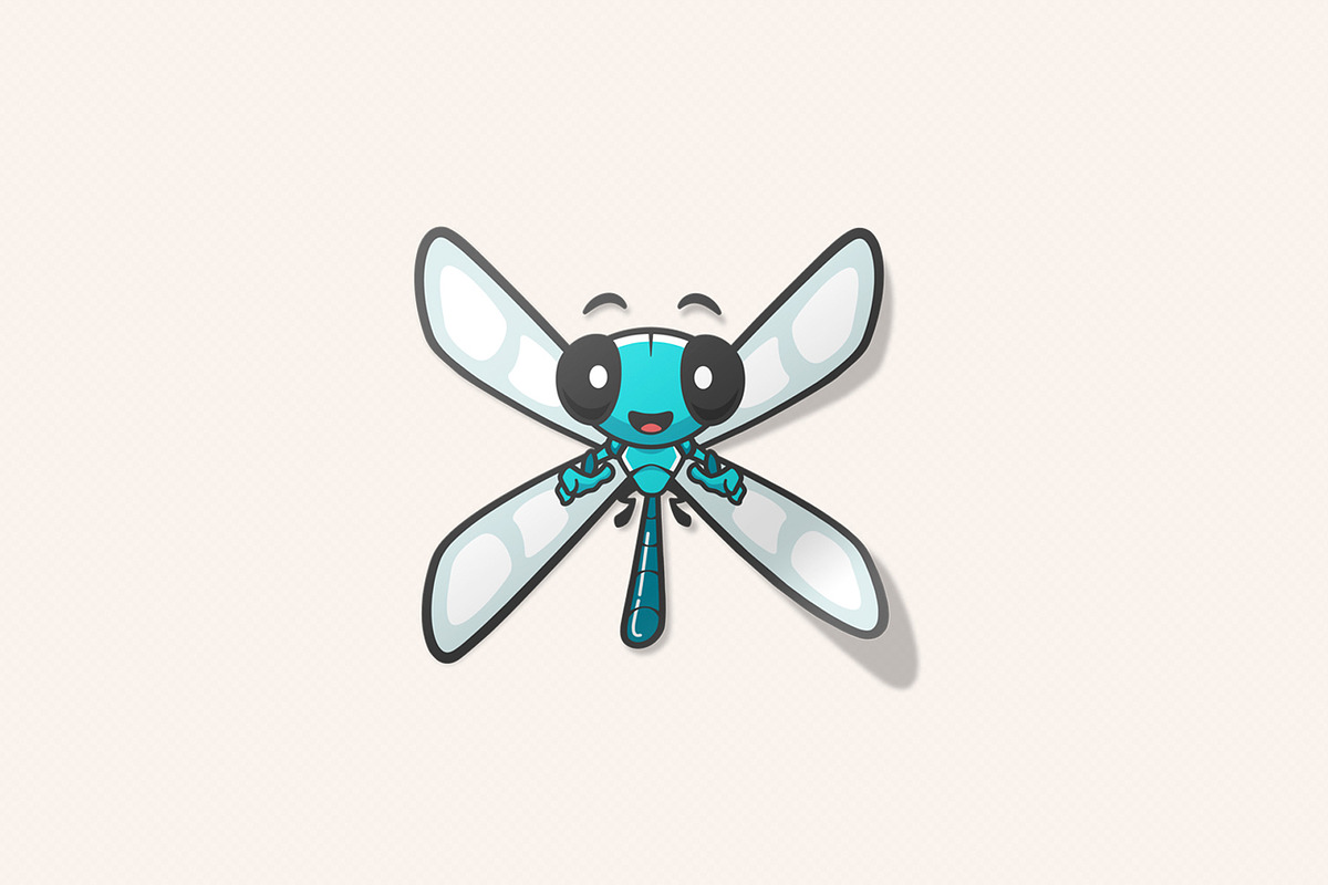 Dragonfly Logo Mascot, an Animal Illustration by Sargatal (Photo 4 of 4)