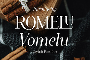 Romelu Vomelu - Modern Serif, a Serif Font by Arterfak Project