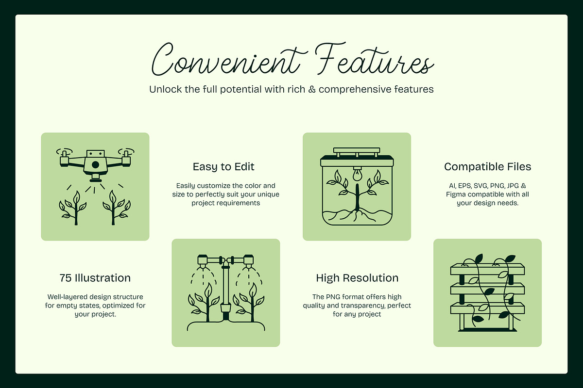 Farming Drawing Illustration Set, an Outline Icon by Vectors Market (Photo 2 of 8)