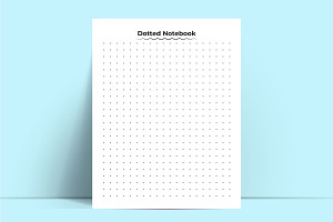 Dotted Notebook KDP Interior Vector