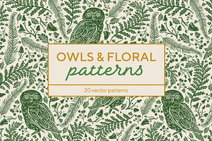 Owls & Floral Patterns