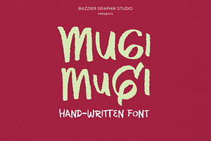 Mugi Mugi Handwritten Font
