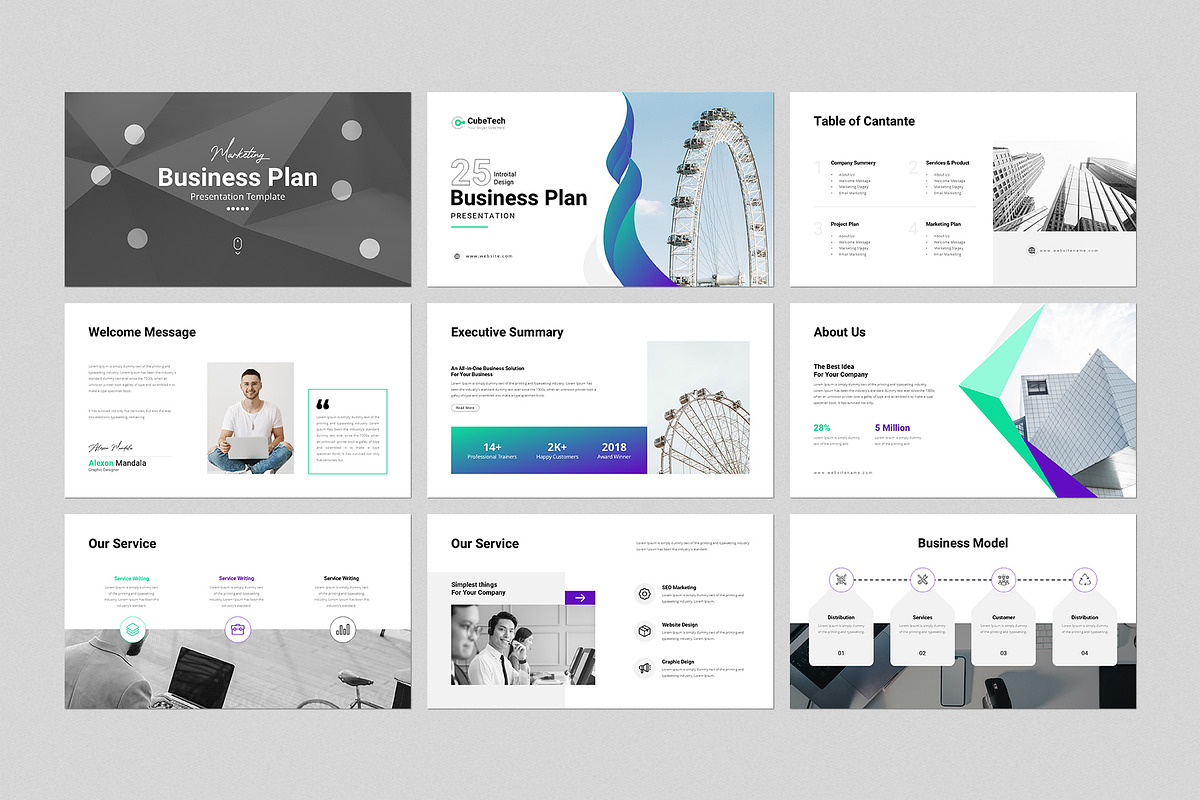 Business Plan Presentation Template, a Presentation Template by GenerousArt (Photo 2 of 8)