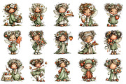 Strawberry Fairy PNG Clipart, a Seasonal Illustration by OK Design (Thumbnail 3 of 6)