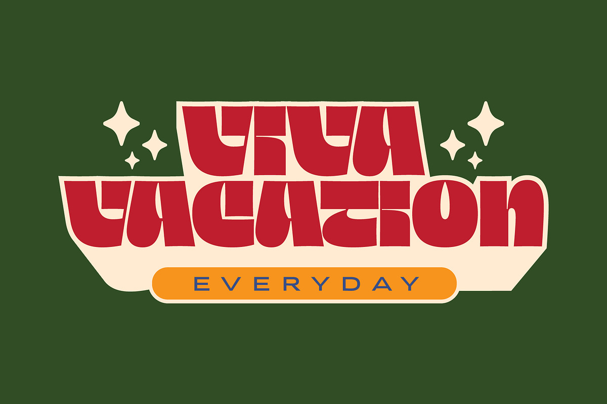 Thriver – Retro Display Font Family, a Sans Serif Font by SNI Typeworks (Photo 11 of 11)