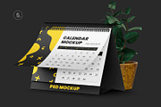 6 Desk Calendar Mockups, a Print Template by Graphic Bird (Thumbnail 7 of 10)