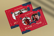 Lunar New Year Greeting Card, a Card Template by graphicook (Thumbnail 2 of 4)
