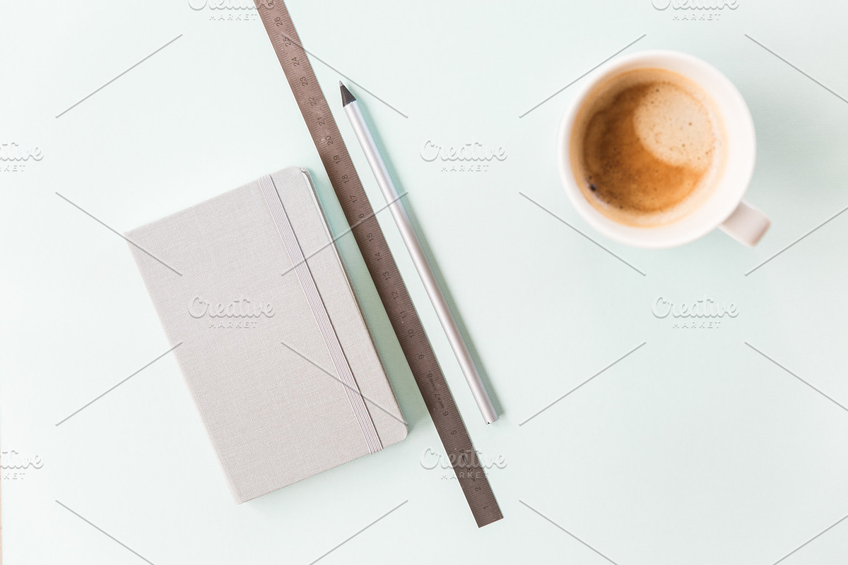 Office styled stock photos - 6, a Books & Magazine Mockup by Nellaino (Photo 8 of 8)