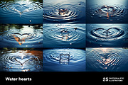 Water hearts. 25 images, a Nature Photo by Handmadefont (Thumbnail 2 of 10)