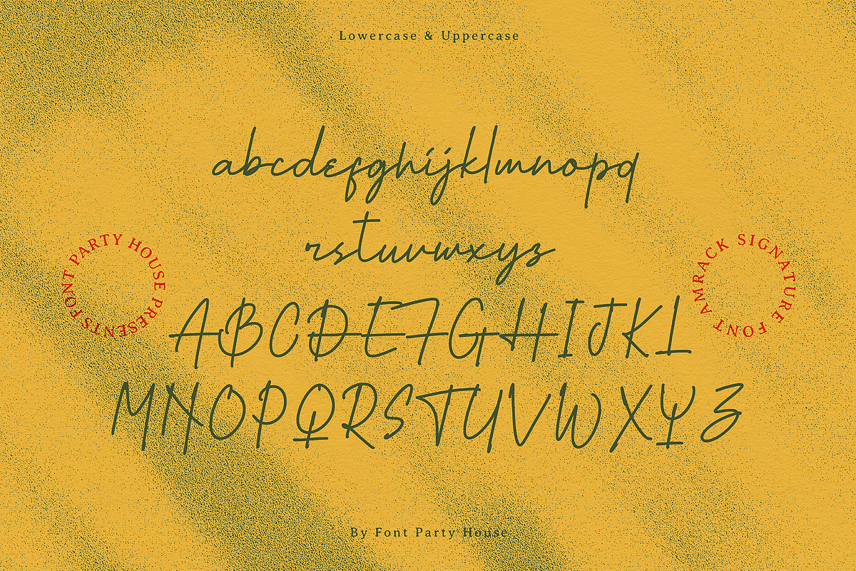 Amrack Signature Font, a Script Font by Morand Union (Photo 5 of 7)