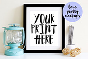 8X10 MOCKUP BUNDLE. 4 DISPLAY FRAMES, a Print Template by Love Pretty Mockups (Thumbnail 3 of 5)