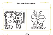 Easter Bookish Fun Coloring Pages, a Seasonal Illustration by Ink Gallery (Thumbnail 3 of 4)