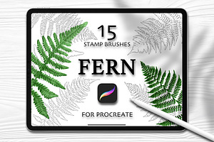 Fern. Procreate Brush Set