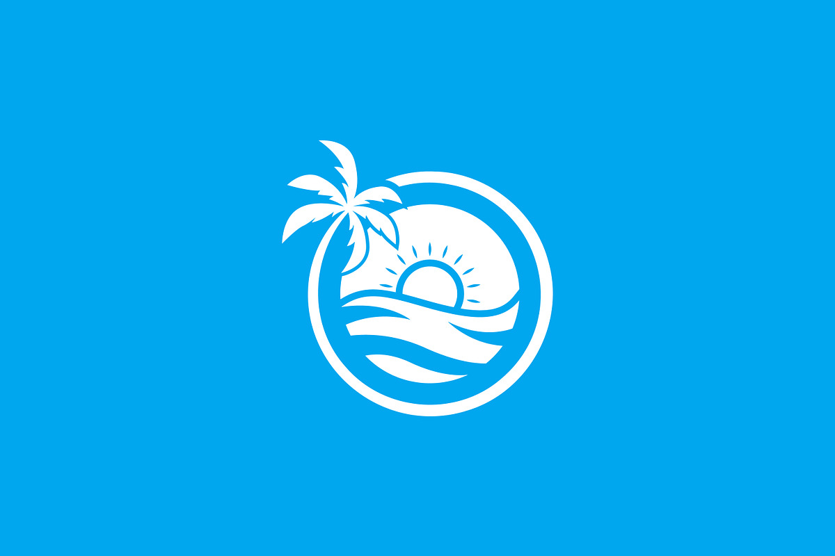 Destination Beach Vacation Logo, a Branding & Logo Template by Signatoro (Photo 2 of 2)