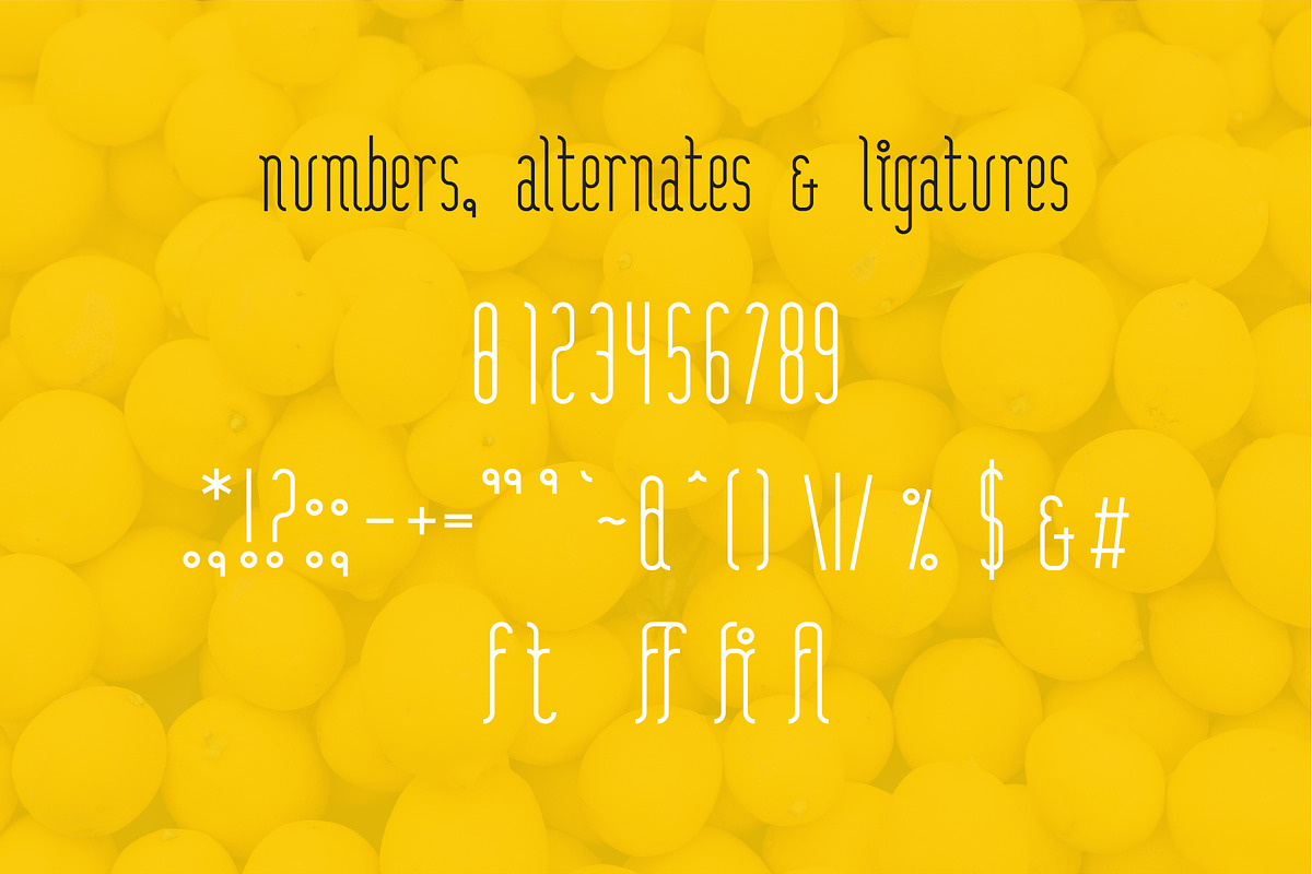 Postlemon Display Typeface preview 3